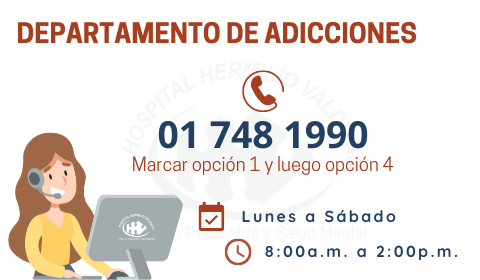 Teléfono 01 748 1990 opción 1, opción 4. Lunes a sábado de 8am a 2pm