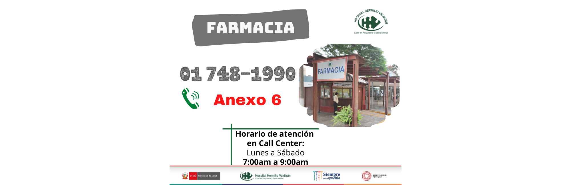 Farmacia teléfono 01 748 1990